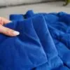 جکت داخل الیاف آبی ساده Shein