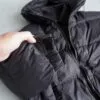 جکت کلاه دار مشکی داخل پَر جکت کلاه دار مشکی داخل پَر