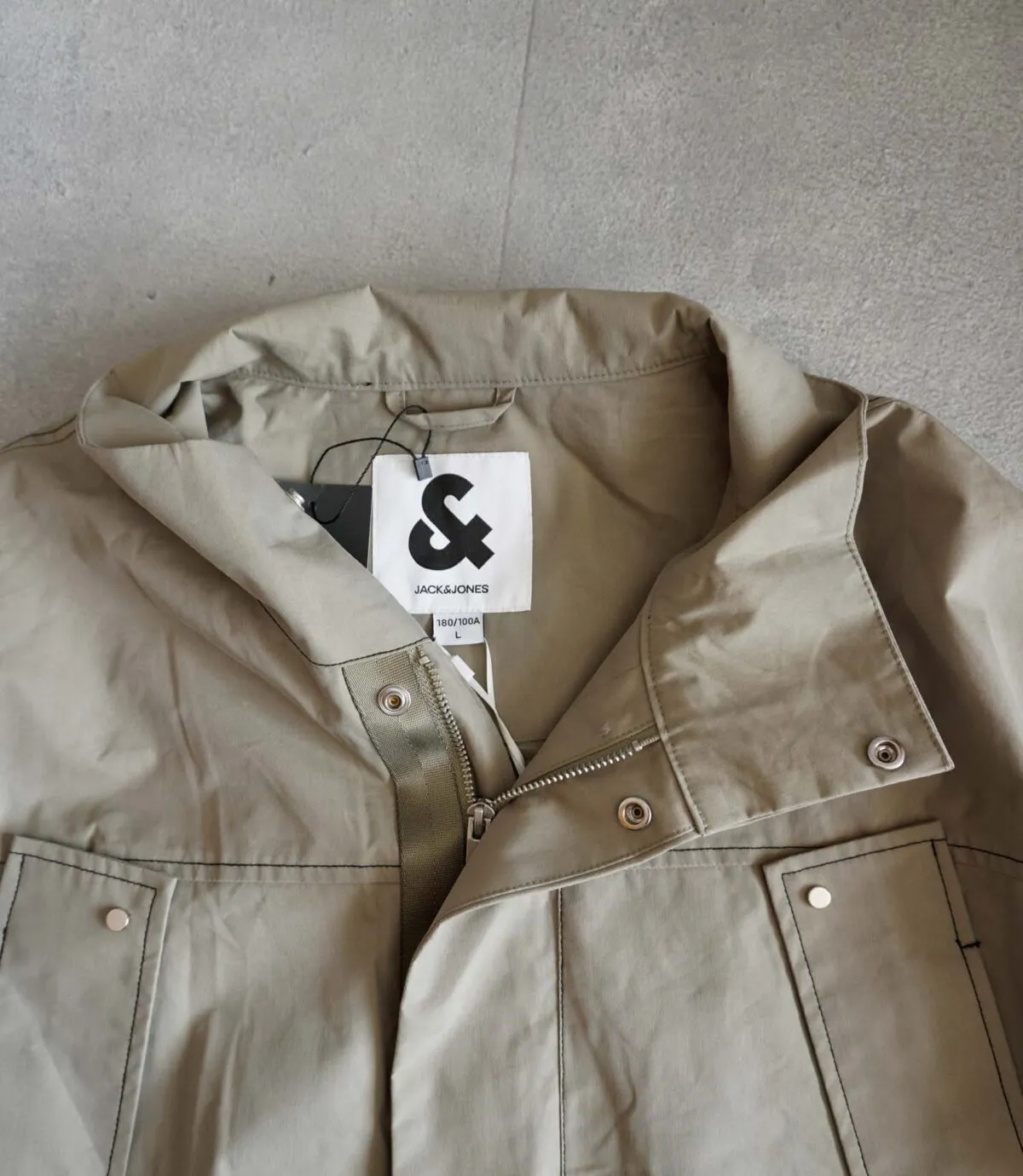 جکت بارانی بلند سبز دریایی Jack&Jones جکت بارانی بلند سبز دریایی Jack&Jones