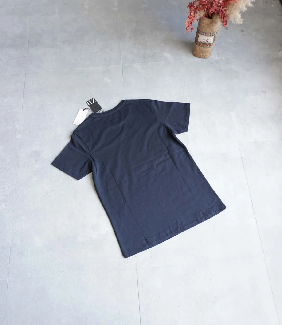تیشرت نخی مردانه سرمه ای تیره Ebound denim تیشرت نخی مردانه سرمه ای تیره Ebound denim