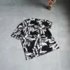 پیراهن هاوایی مشکی طرح گل Livergy
